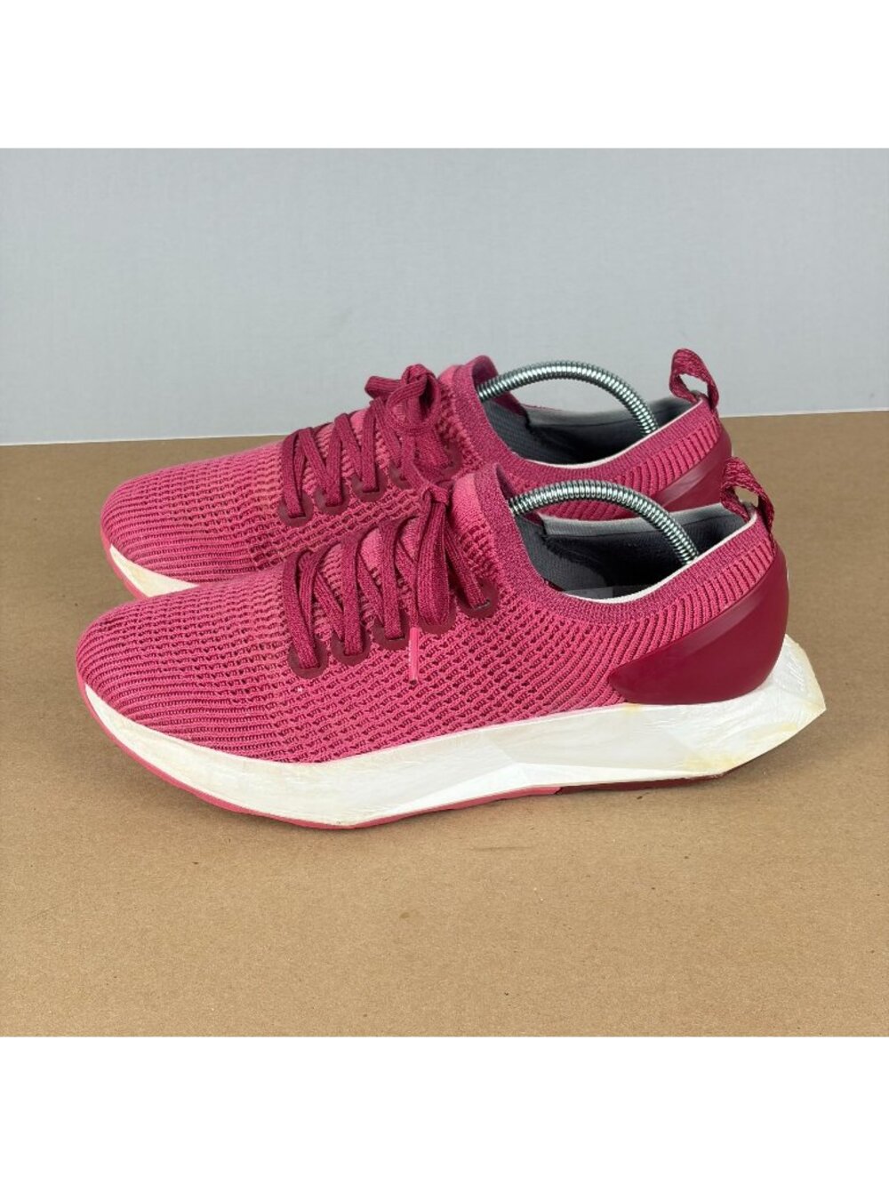 Allbirds Tree Flyer Athletic Running Shoes Womens 9 Pink White Low Top Lace Up